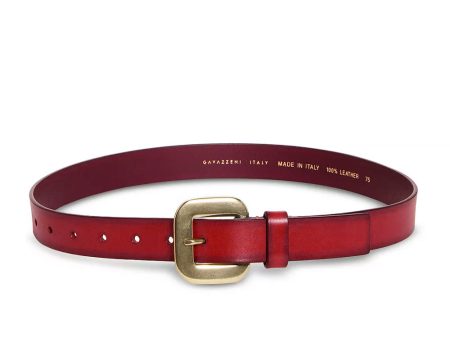 Dalia Belt in Cherry Red For Cheap