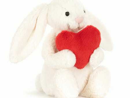 Bashful Red Love Heart Bunny Fashion