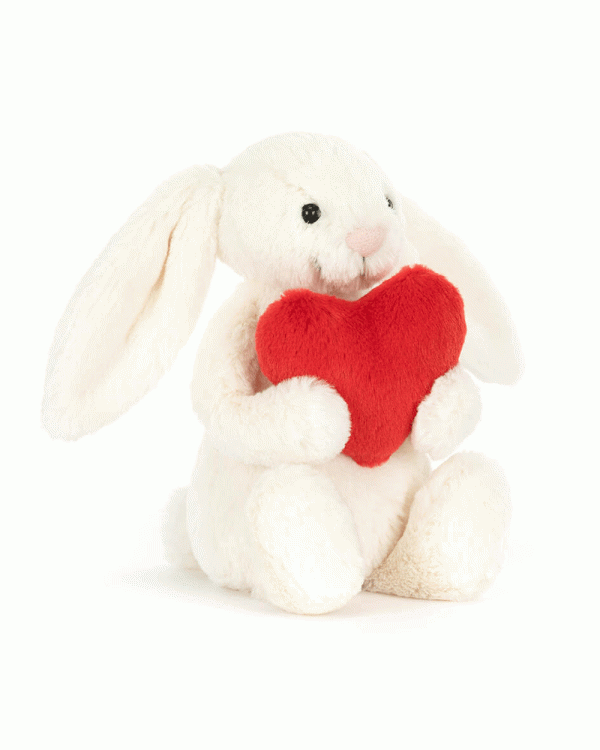 Bashful Red Love Heart Bunny Fashion