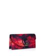 Loubi54 Multicolor Rose Satin Clutch Online Hot Sale