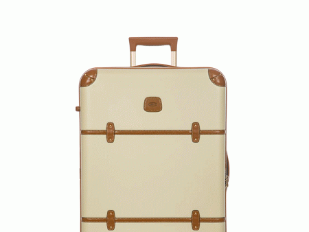 Bellagio 3.0 27” Spinner Trunk in Cream and Tan Hot on Sale