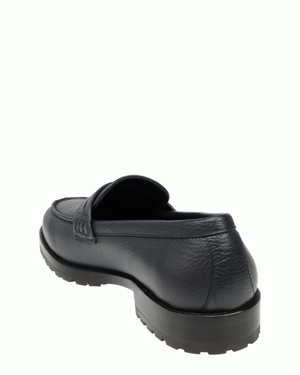 Randy Calf Loafer in Navy Online