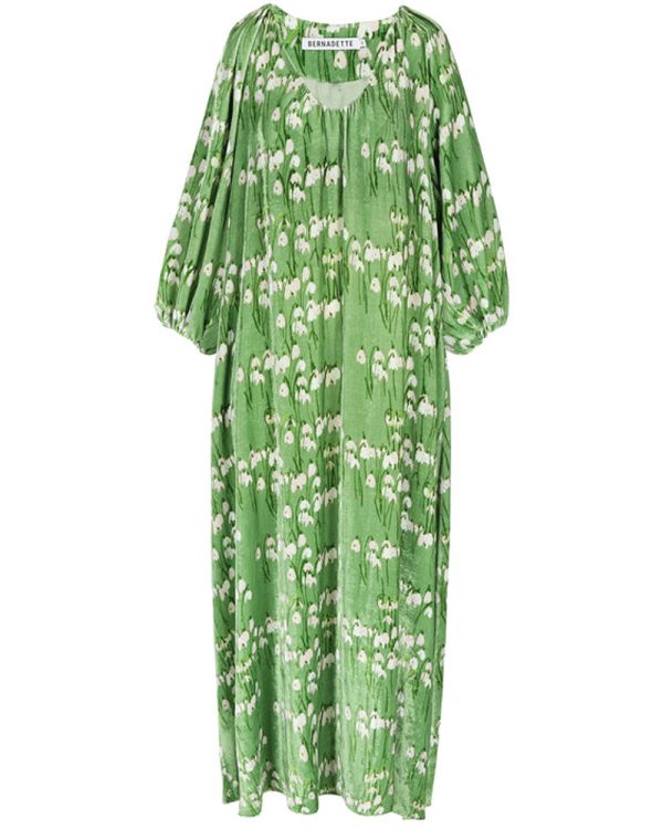 Green Snowdrop Georgio Dress For Cheap