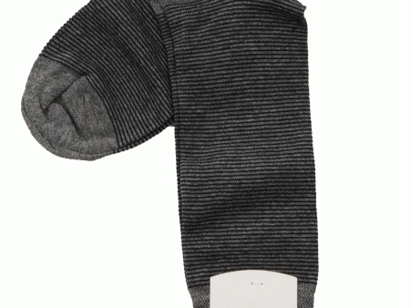 Black and Grey Midcalf Socks Online Hot Sale