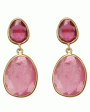 Pink Tourmaline and Rosy Dawn Drop Earrings Discount