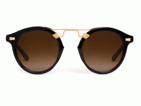 St Louis II Sunglasses in Black Tea For Sale