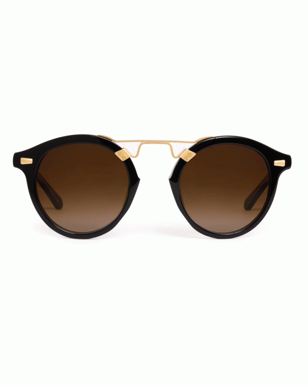 St Louis II Sunglasses in Black Tea For Sale