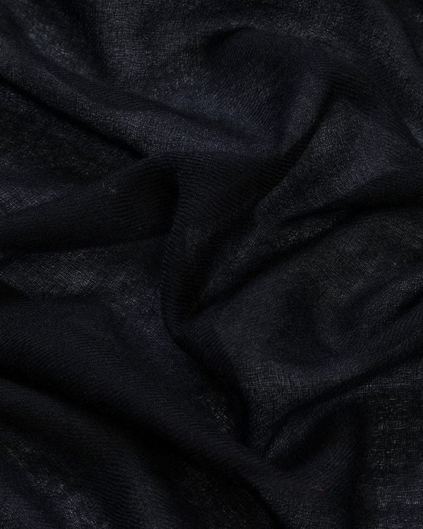 Solid Black Cashmere Stole Online Hot Sale