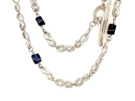 Roman Glass Infinity Link Necklace Online