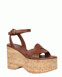 Brown Platform Wedge Sandal in Havana Cork Online Hot Sale