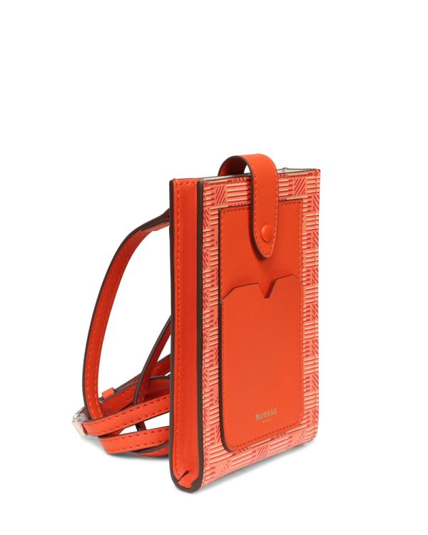 Vertical Phone Pouch in Orange Cheap