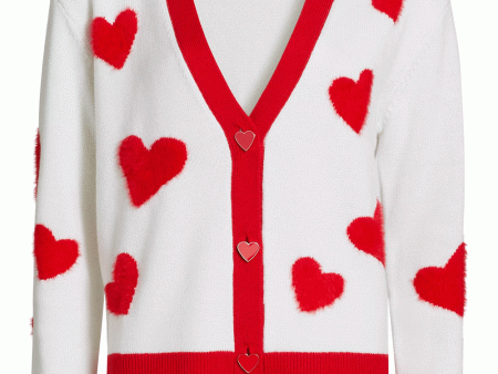 White Bright Ruby Bradley Short Cardigan For Sale