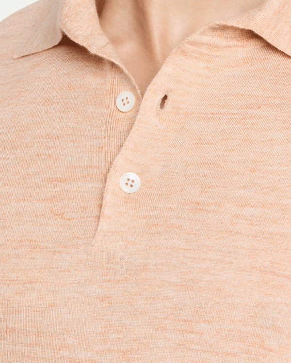 Apricot Polo Sweater For Discount