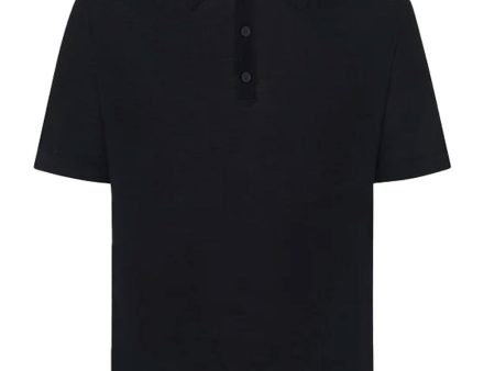 Black Short Sleeve Polo Online now