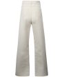 Straight Leg Jean in Metallic Beige on Sale