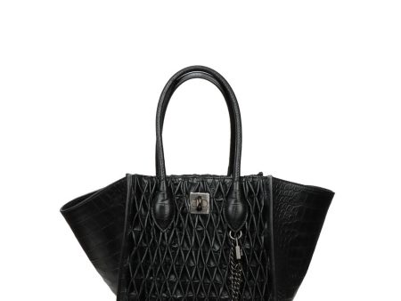 Borsa Shopping Media Tote in Black Supply