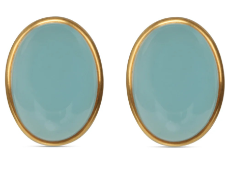 Aquamarine Clip Back Earrings Hot on Sale