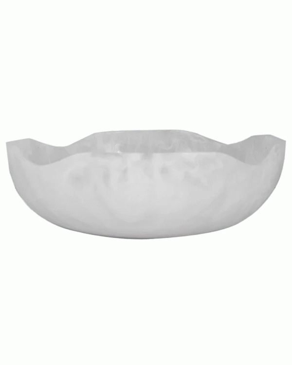 The Jacqui Large Bowl in Snow For Discount