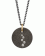 Round Textured Diamond Pendant Online Sale