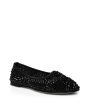 Balla Large Crystal Ballet Flat in Black Discount