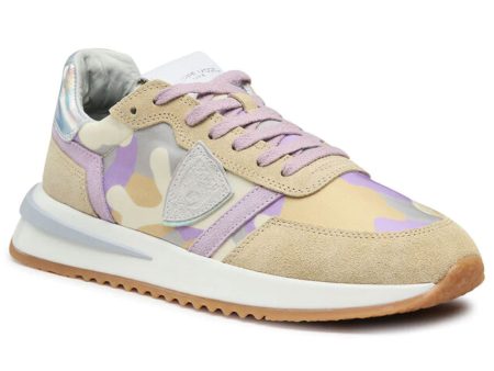 Tropez 2.1 Sneaker in Camo and Violet Supply