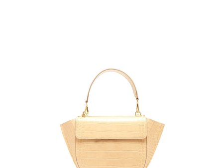 Mini Hortensia Crocodile Trapeze Bag in Desert Crocodile Cheap