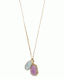 Aquamarine and Kunzite Cord Necklace Online