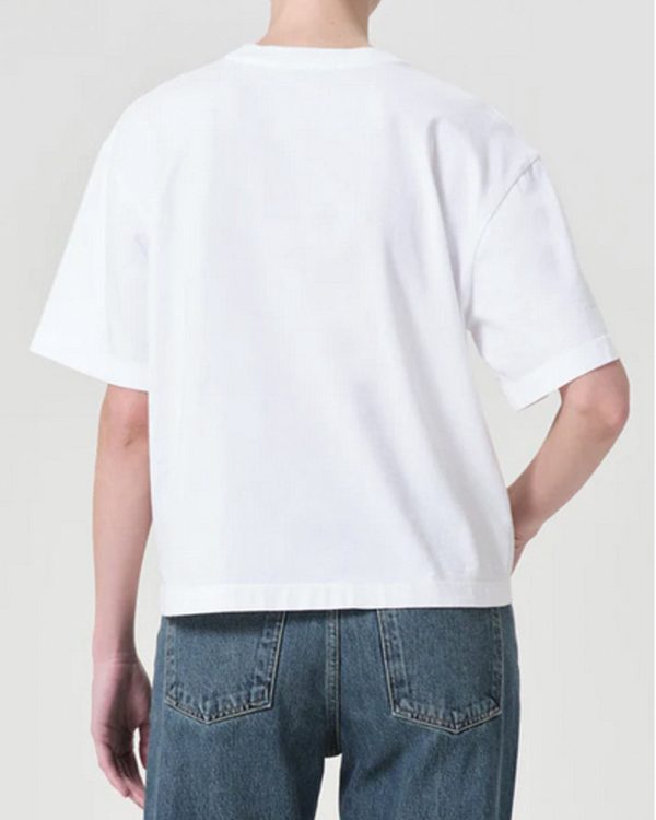 White Sulma Drop Shoulder Tee Hot on Sale