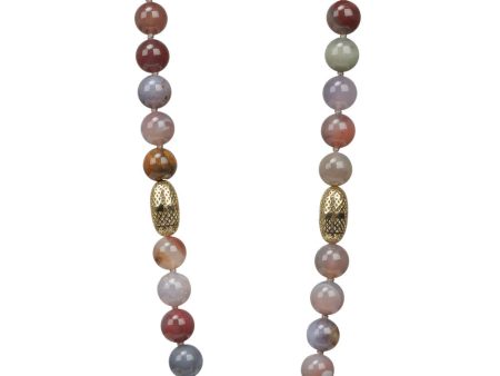 Assorted Agate Beaded Necklace For Cheap