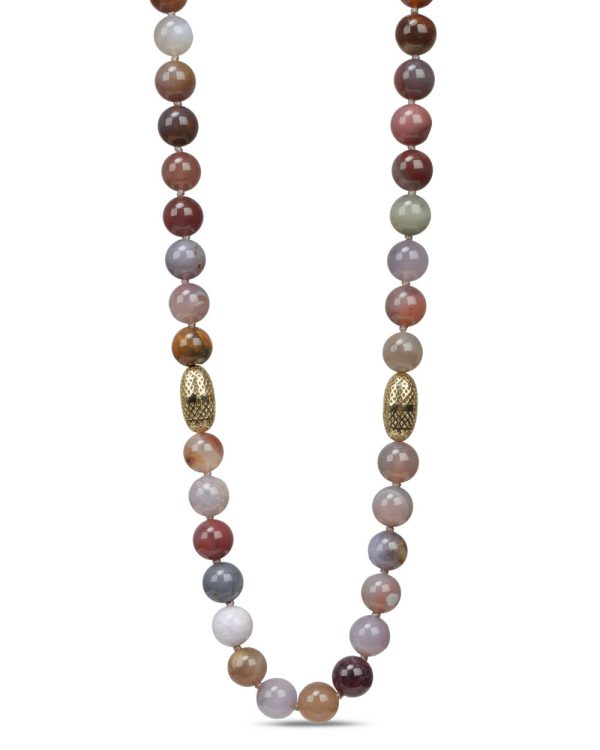 Assorted Agate Beaded Necklace For Cheap