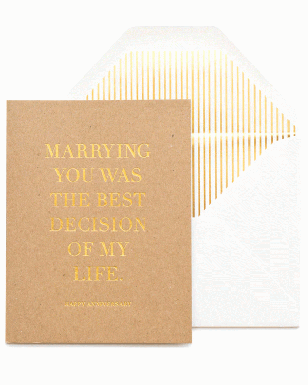 Best Decision Anniversary Card Hot on Sale