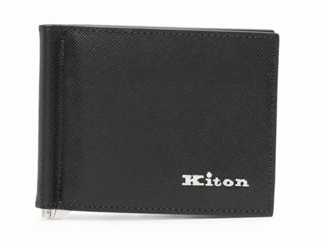 Black Bifold Wallet with Moneyclip Hot on Sale