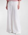 White Demie Linen Pant Discount