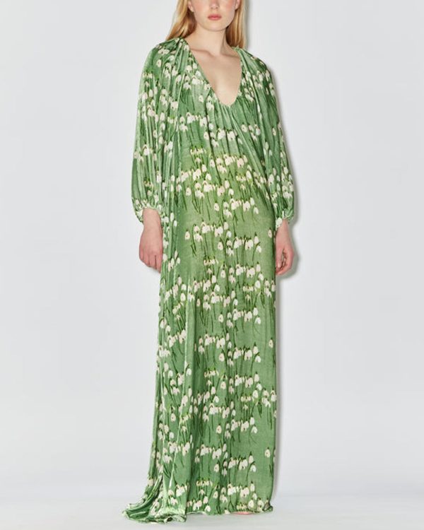 Green Snowdrop Georgio Dress For Cheap