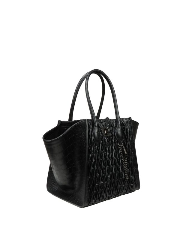 Borsa Shopping Media Tote in Black Supply