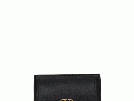 VLogo Coin and Card Case in Nero For Sale