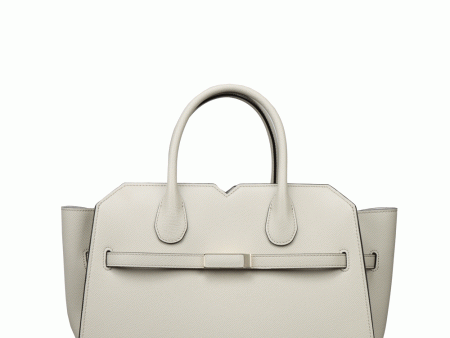 Large Milan Media Tote in Light Grey Online