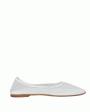 Ballet Mesh Flat in White For Discount