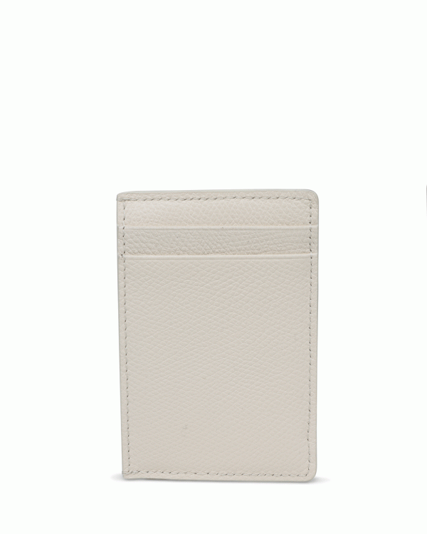 VLogo Coin and Card Case in Light Ivory For Cheap