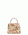 Vsling Mini Jacquard Top Handle Bag in Multi Deep Caramel Cheap