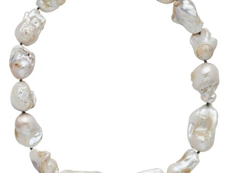 Mondo Pearl Bronze Statement Necklace Supply