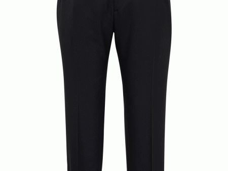 Black Satin Striped Tuxedo Trouser Fashion