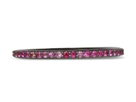 Pink Sapphire Eternity Band Hot on Sale