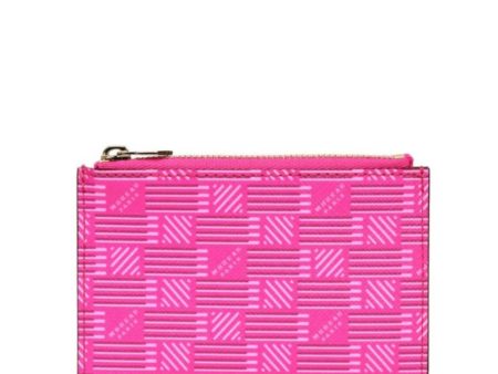 Zip Card Holder in Fuchsia Fashion