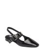 Astra Patent Slingback Flat in Black Fashion