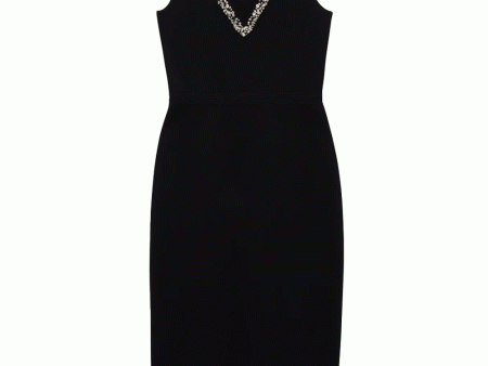 Black Khari Midi Dress Hot on Sale