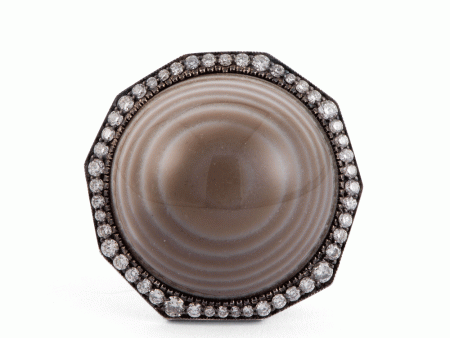 Banded Polished Flint Ring Online Hot Sale