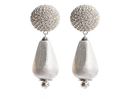 Saule Dalia Earrings in Silver Hot on Sale