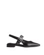 Astra Patent Slingback Flat in Black Fashion