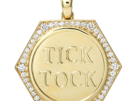 Tick Tock Medallion Pendant on Sale